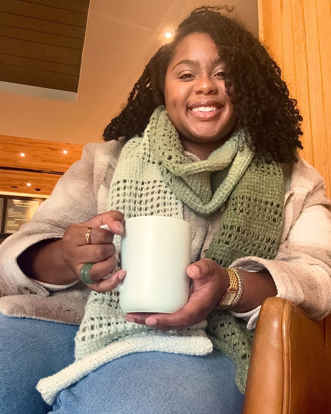 Free Tunisian Crochet Pattern: Cozi Latte Scarf