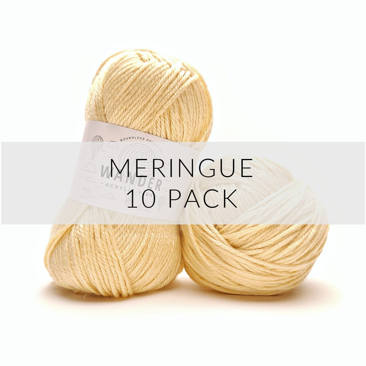 10 Pack Wander Acrylic Yarn Yarn FurlsCrochet Meringue