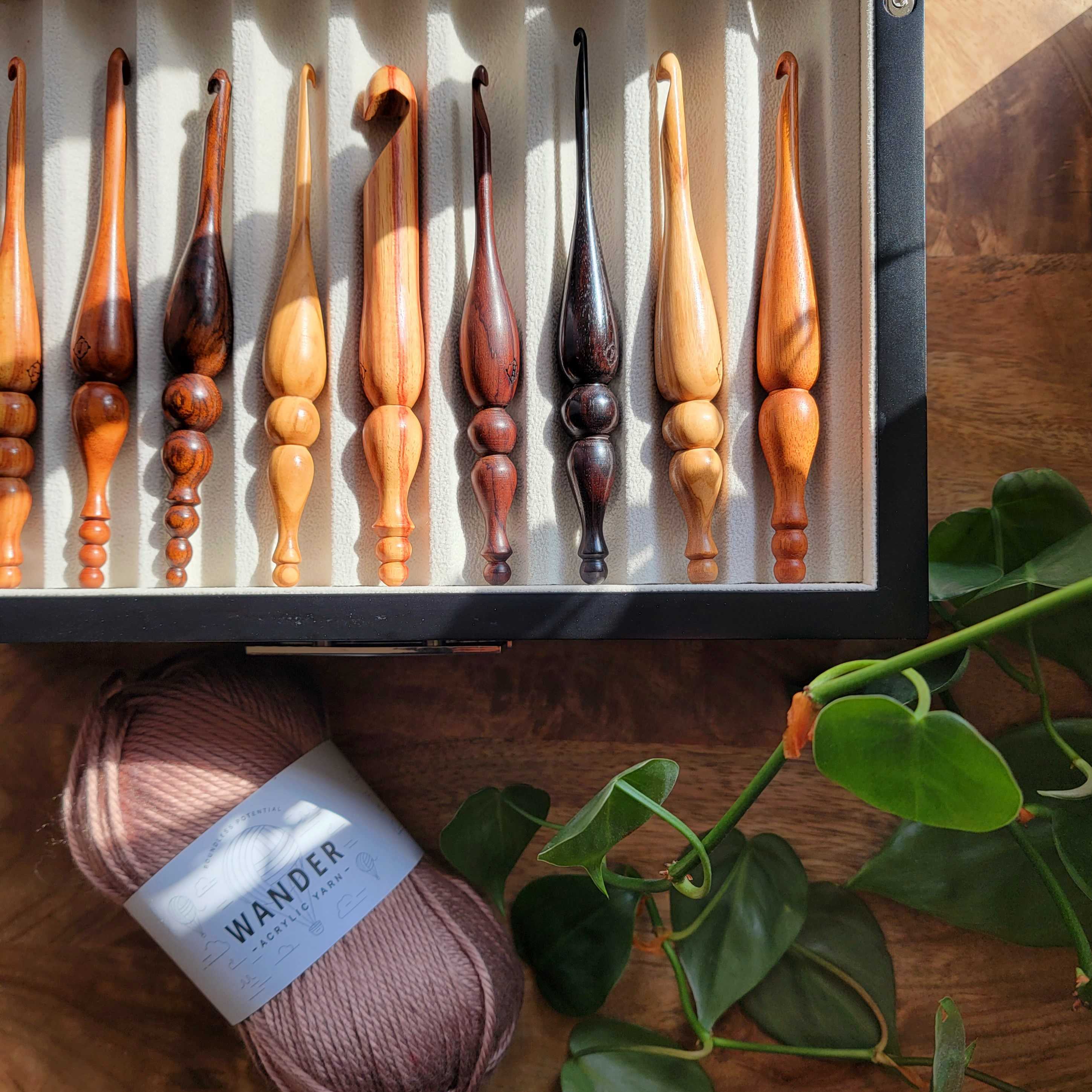 Alpha Series Blackwood Handmade Crochet Hook Alpha Hook Furls