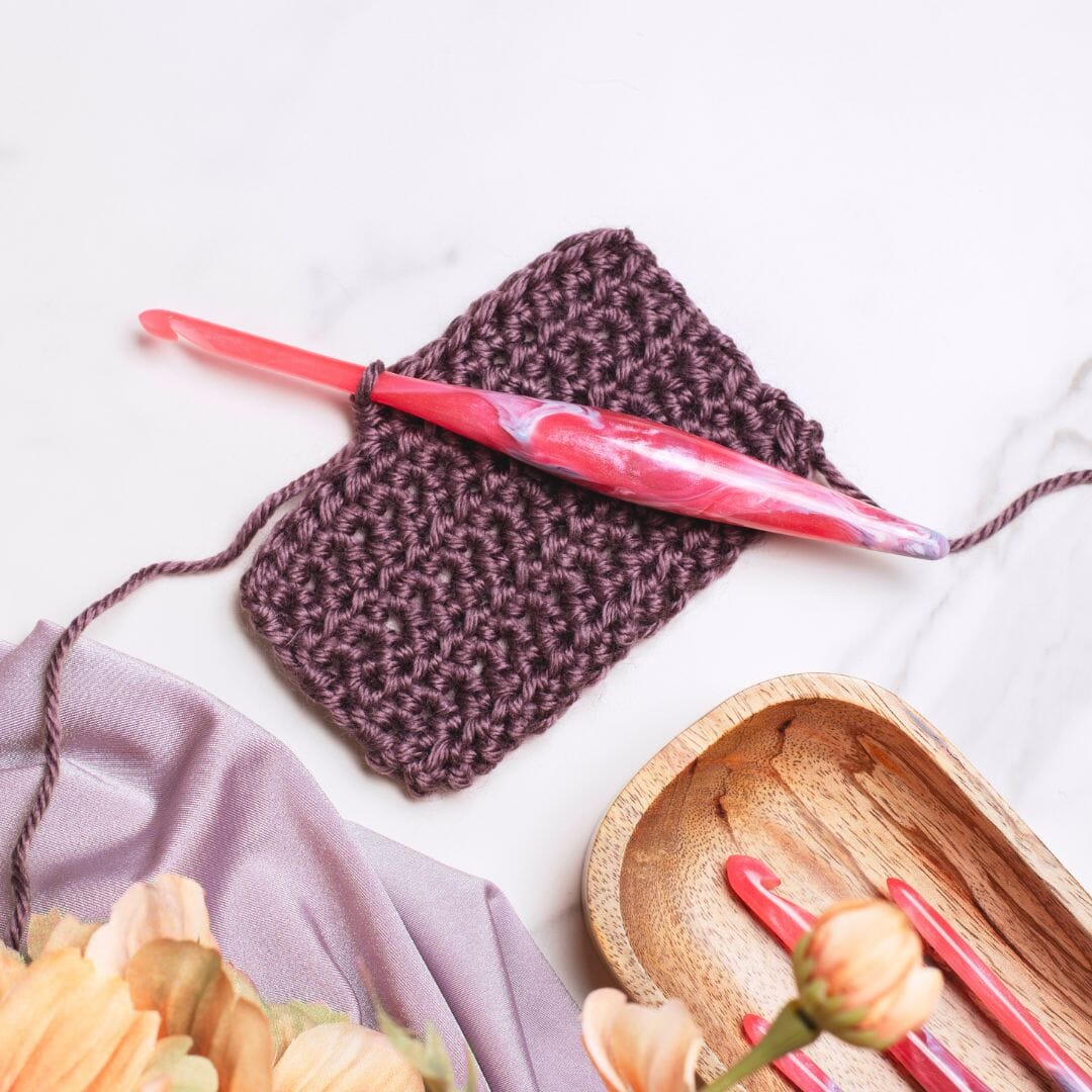 Limited Edition Hibiscus Streamline Resin Crochet Hooks FurlsCrochet