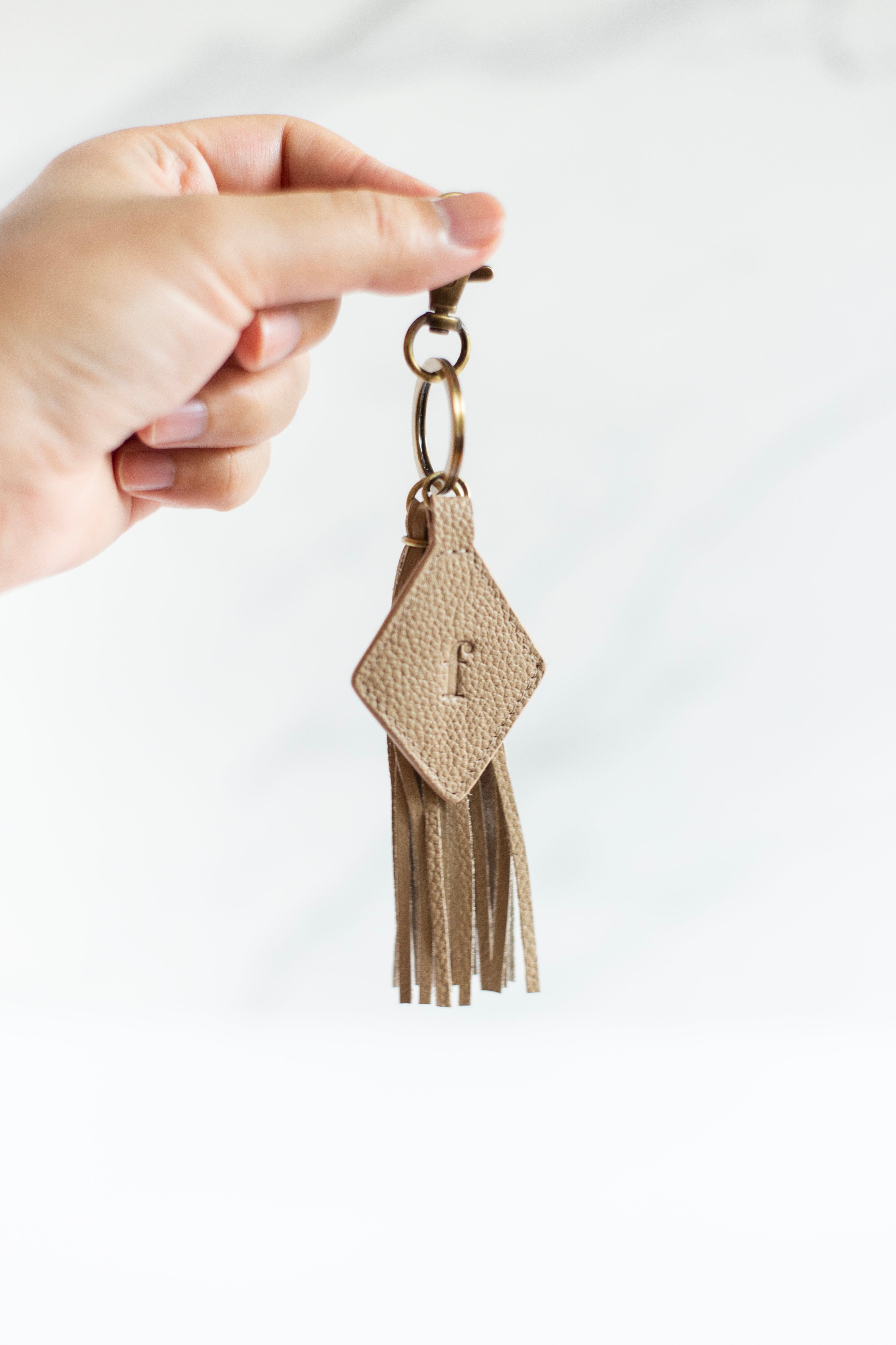 Darcy Leather Tassel Keychain Gift With Purchase FurlsCrochet