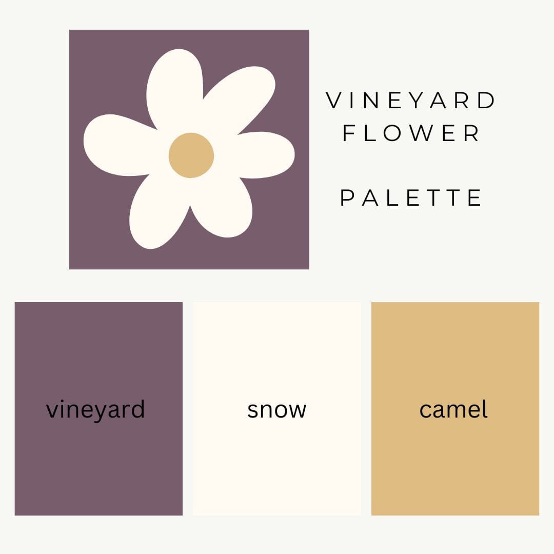 Daisy Squares Throw Wander Kit Wander Pattern Kit FurlsCrochet Vineyard Flower Silver Streamline Metal