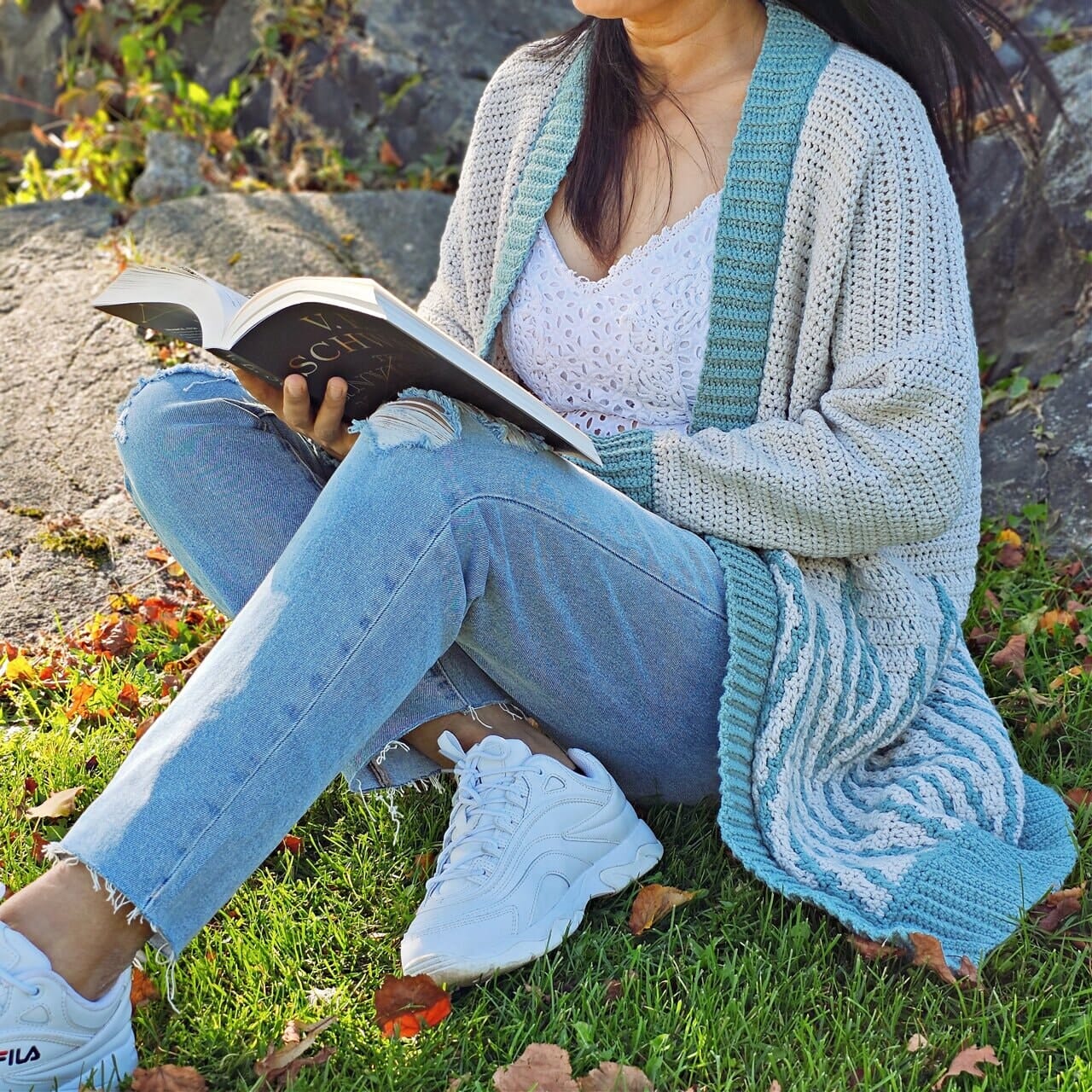 Diamond Drift Cardigan Digital Crochet Pattern PDF Digital Pattern Michelle Moore