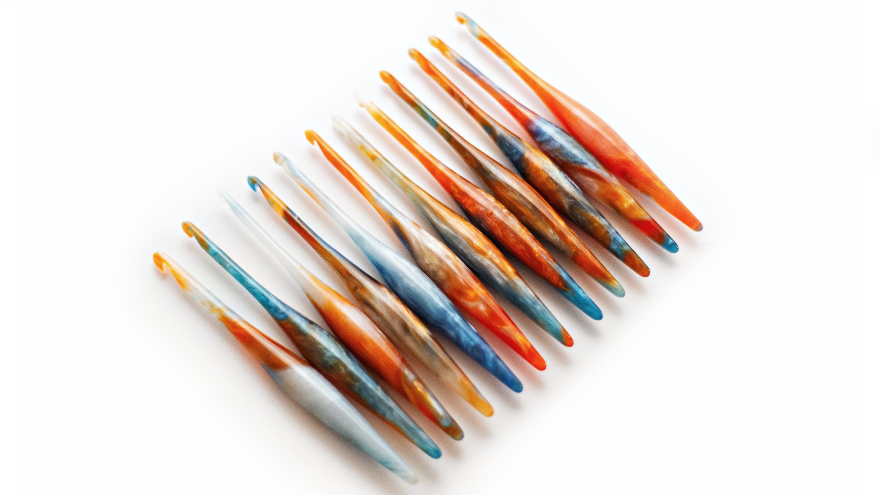 Limited Edition Ember Streamline Resin Crochet Hooks LE Streamline Resin FurlsCrochet