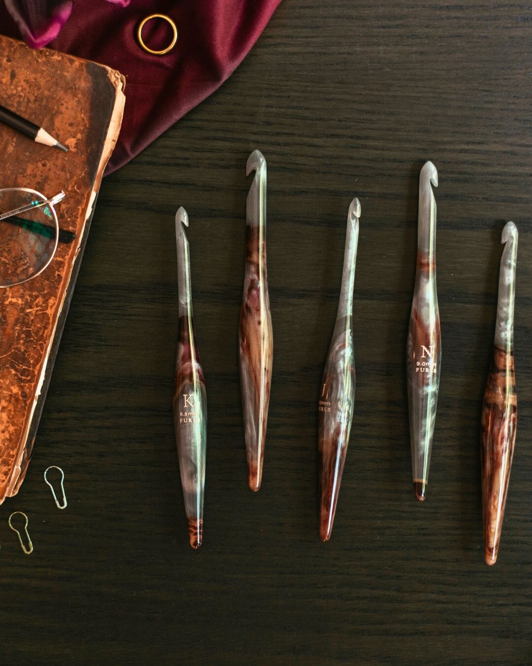 Limited Edition Immortal Streamline Resin Crochet Hooks LE Streamline Resin FurlsCrochet