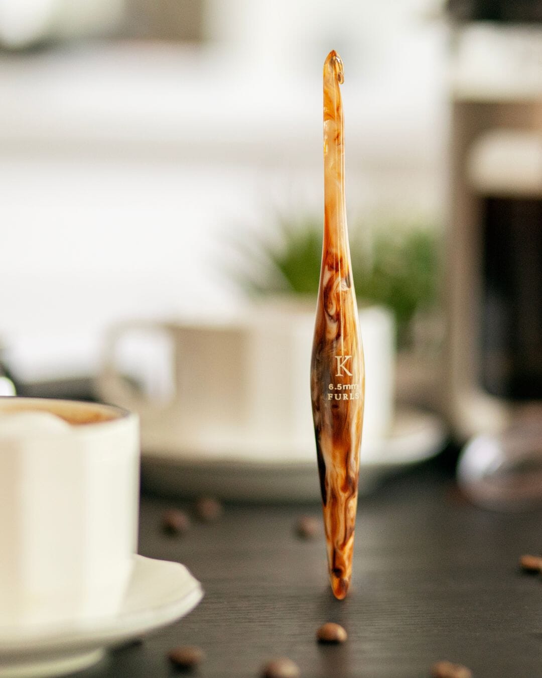 Streamline Resin Latte Crochet Hook FurlsCrochet