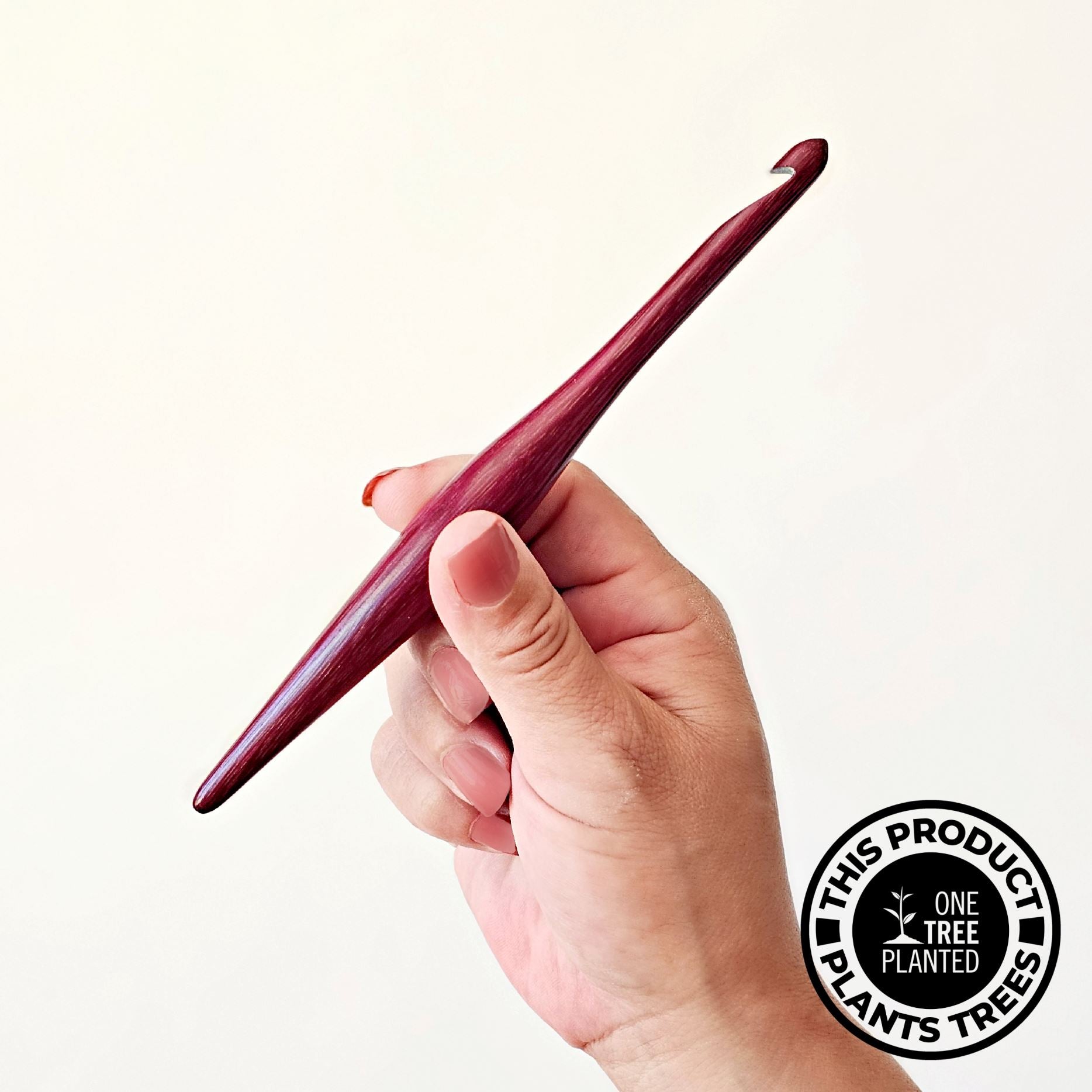 Purpleheart Streamline Wood Crochet Hooks Wood Streamline FurlsCrochet