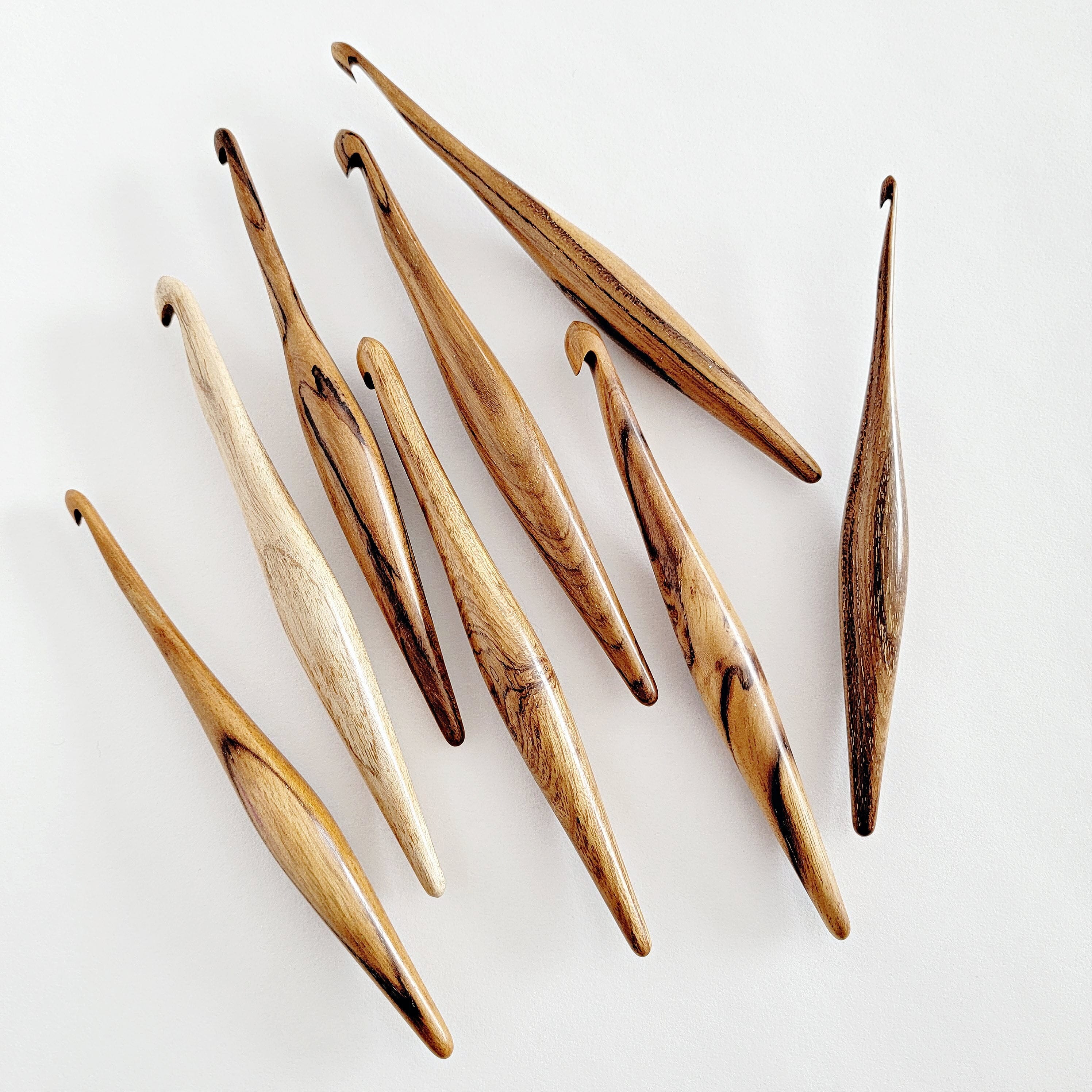Teak Streamline Wood Crochet Hooks FurlsCrochet