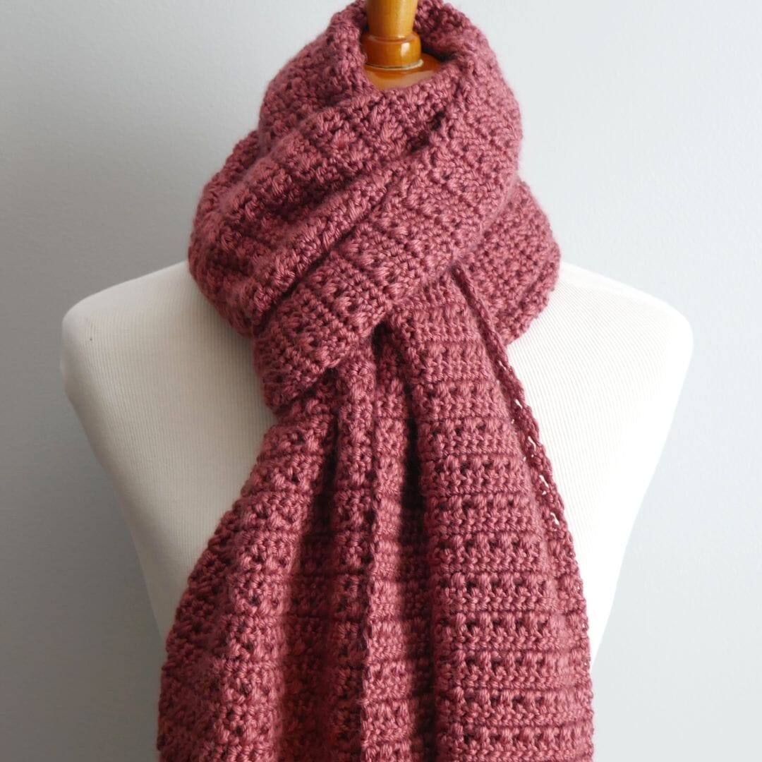 Free Crochet Pattern: Pressed Petals Scarf