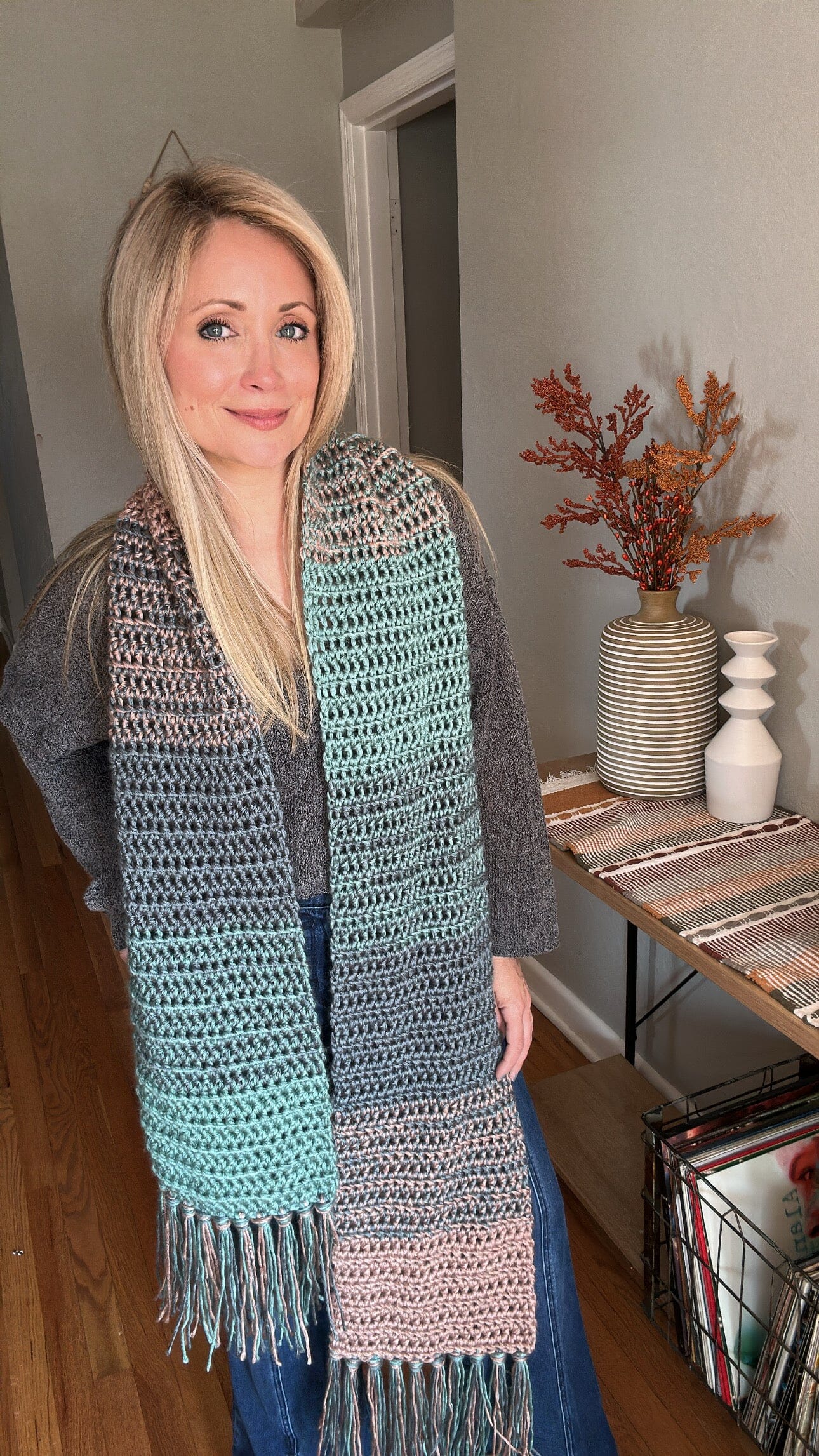 Scrappy Girl Scarf Wander Kit FurlsCrochet 