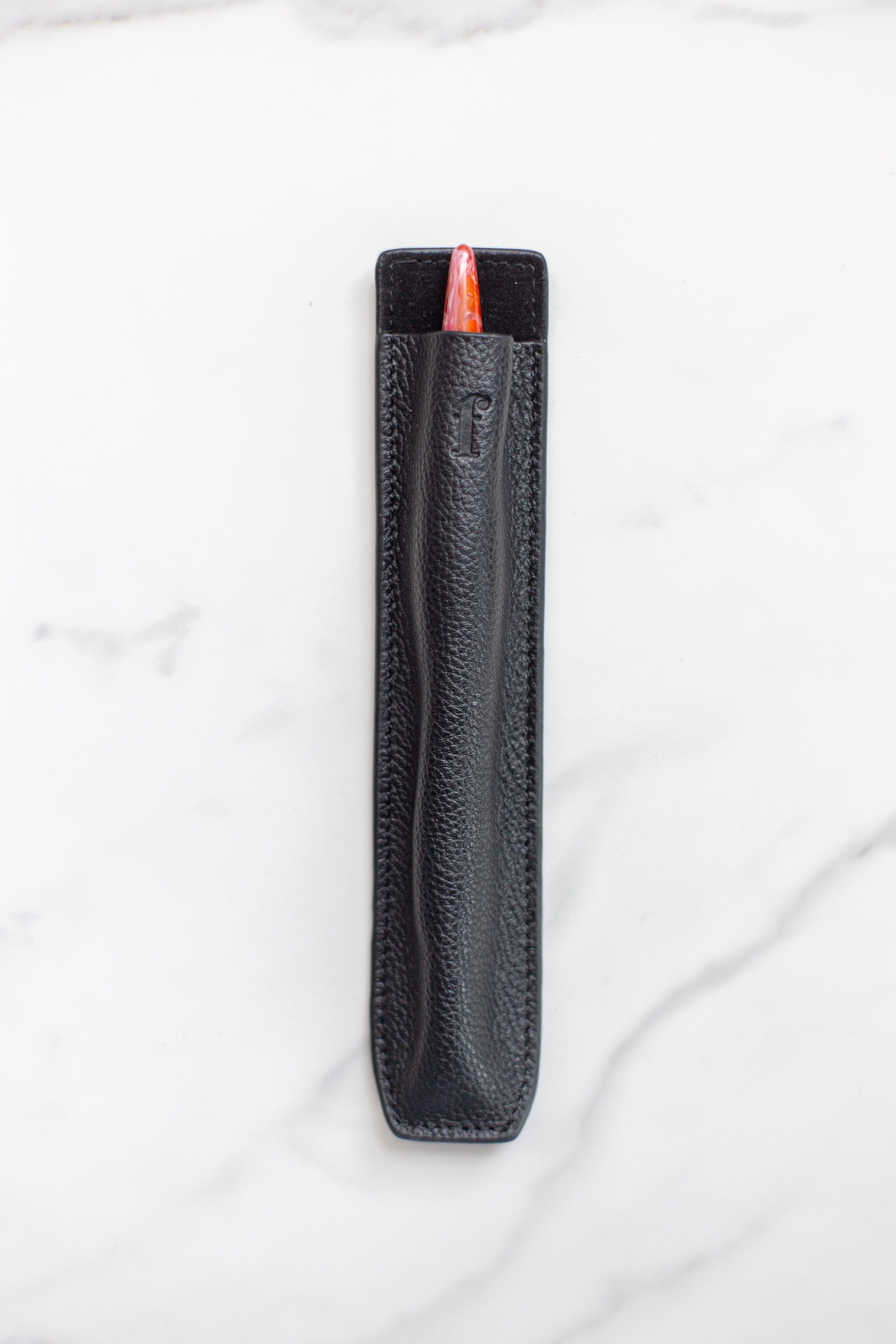 Companion Crochet Hook Sleeve in Leather Leather Accessories FurlsCrochet Black