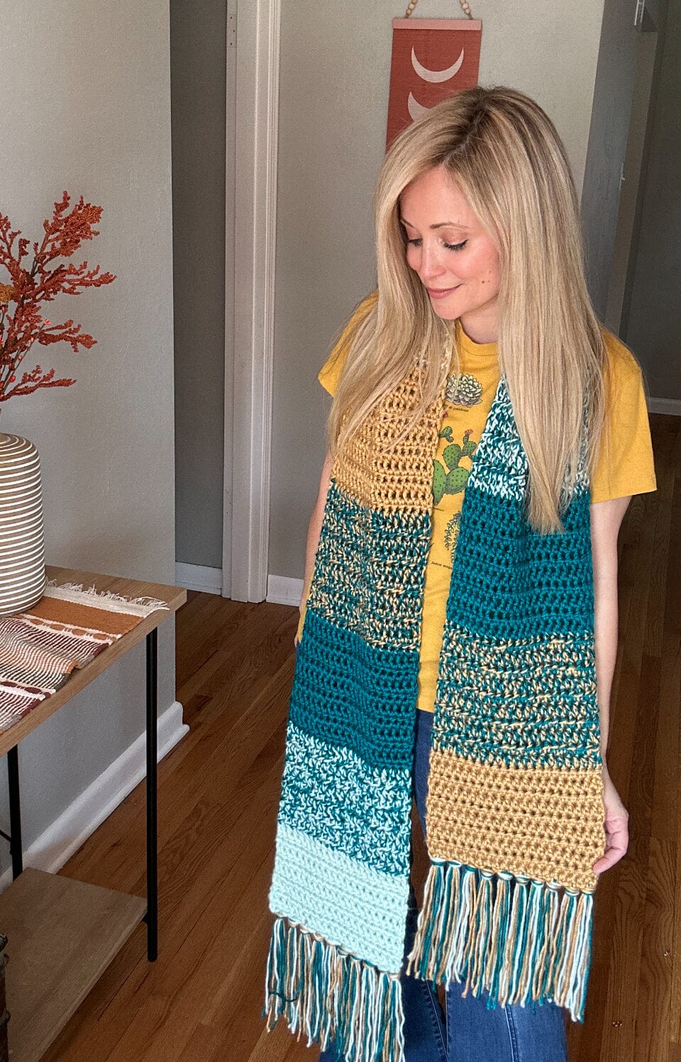 Scrappy Girl Scarf Wander Kit FurlsCrochet 