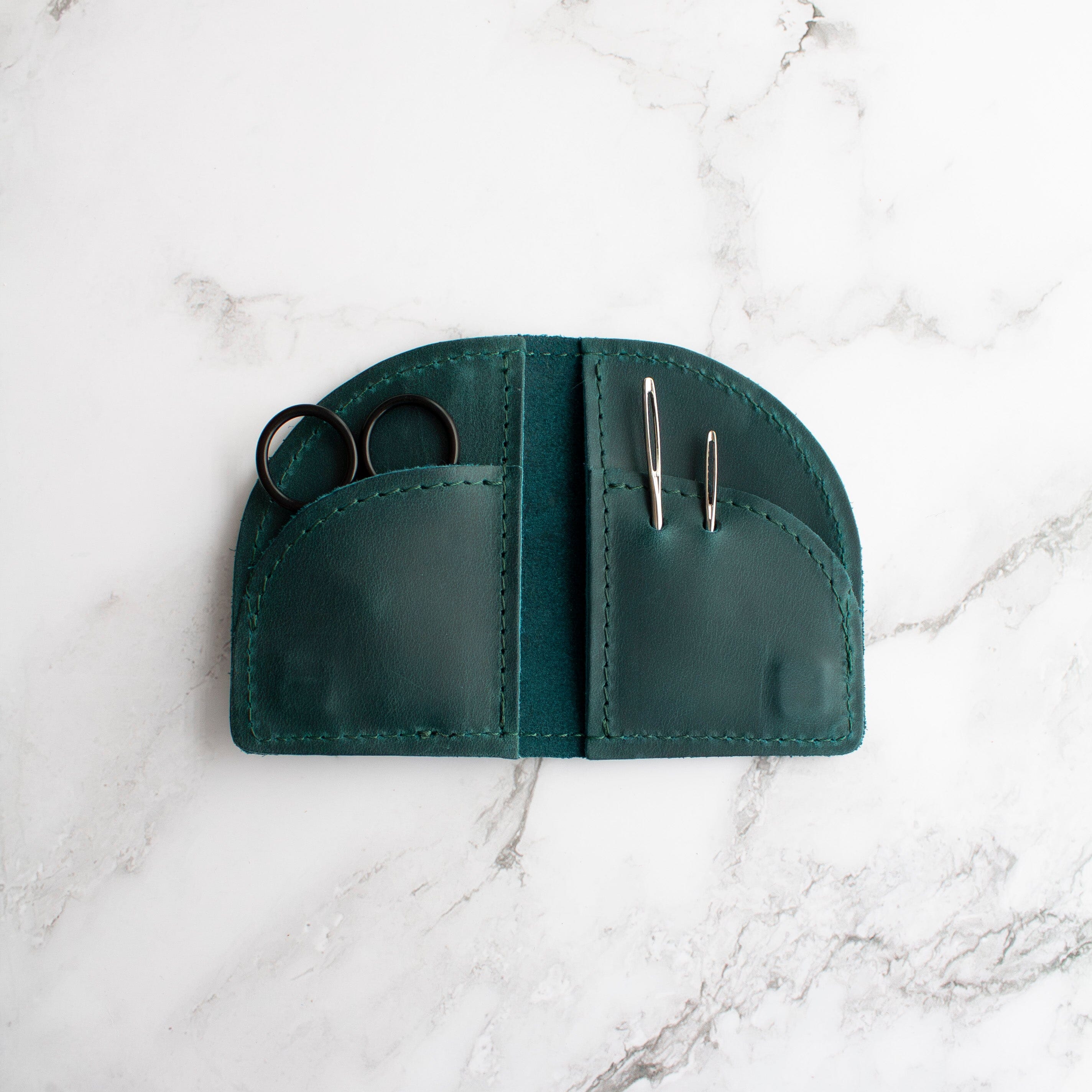 Thread & Maple Leather On the Go Travel Accessories FurlsCrochet Teal 