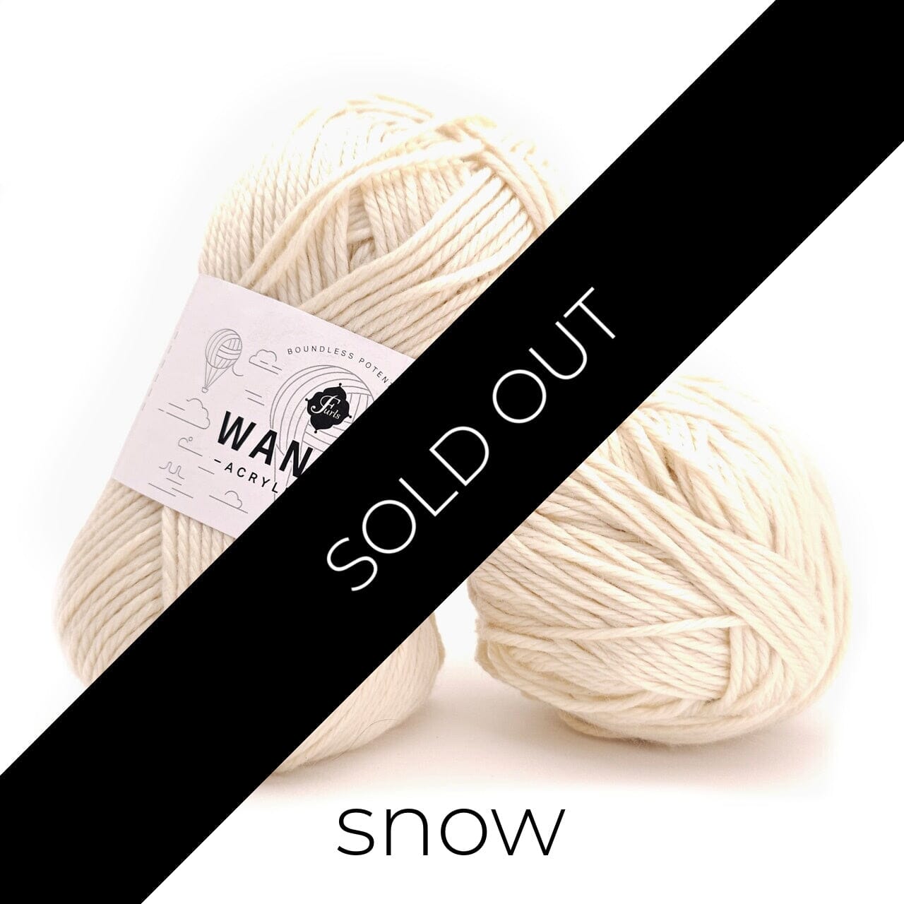 Wander Acrylic Yarn Yarn FurlsCrochet Snow 
